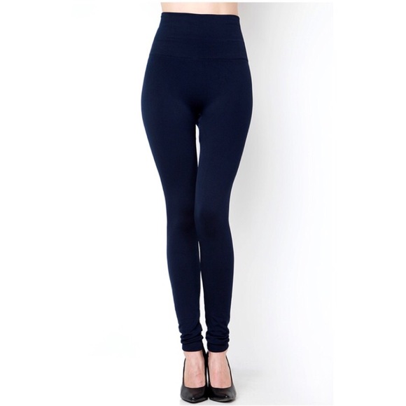 Fleece Lined Tummy Control Leggings - Picture 3 of 4